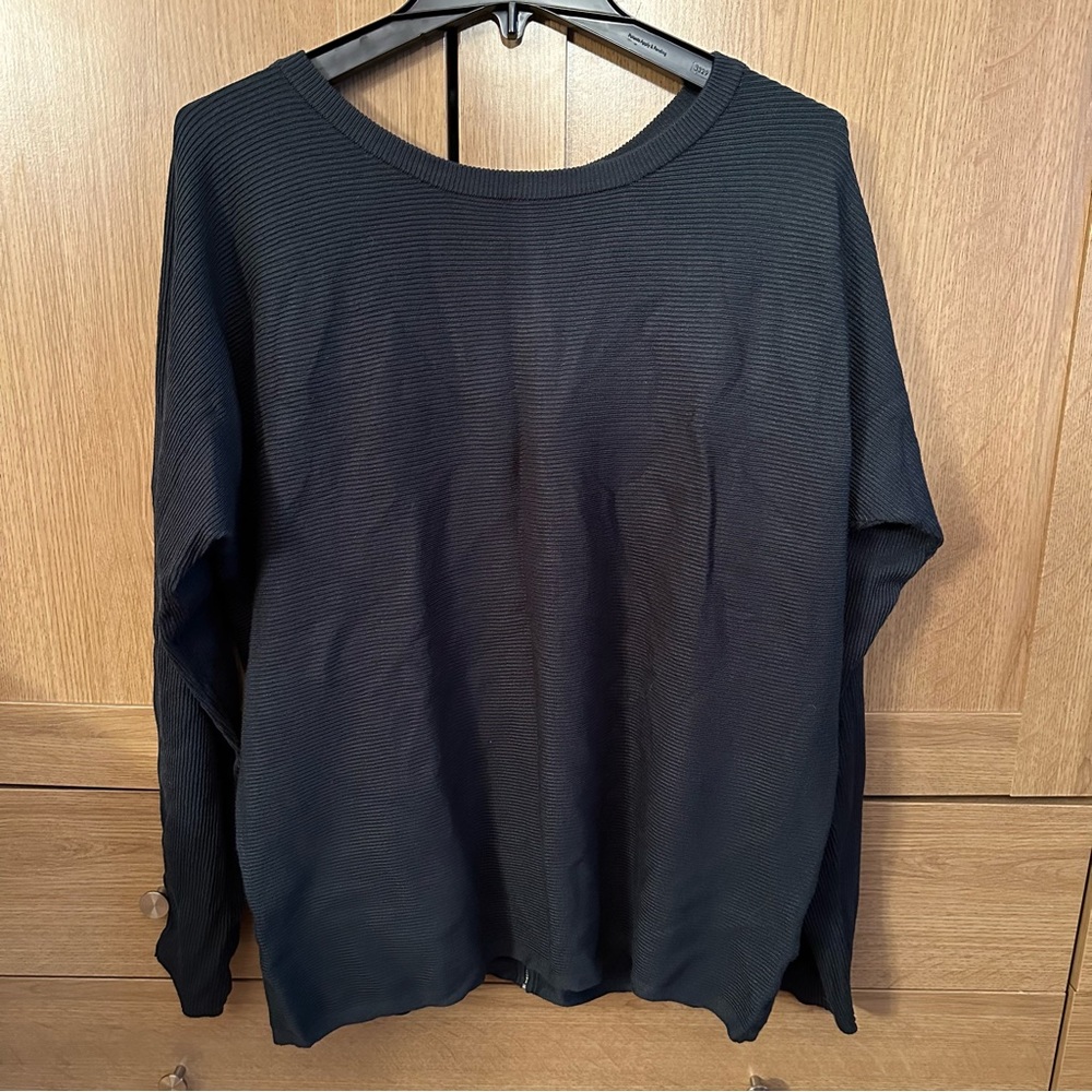 Brand New With Tags Cable & Gauge Black Knit Sweater Top